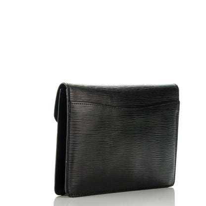 Louis Vuitton Epi Montaigne Clutch MM Black 3 of 7