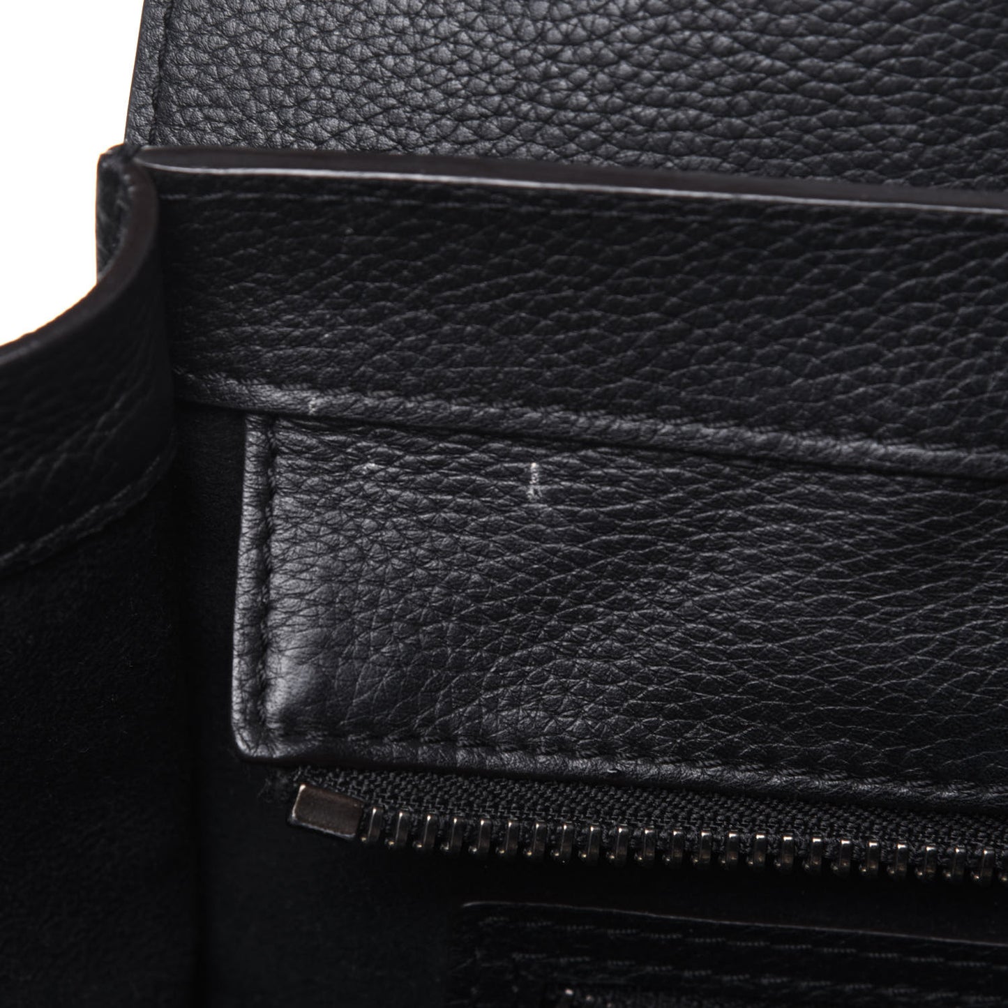 Drummed Calfskin Mini Luggage Black