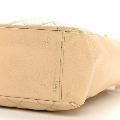Chanel Caviar Quilted Petit Shopping Tote PST Beige 9 of 11