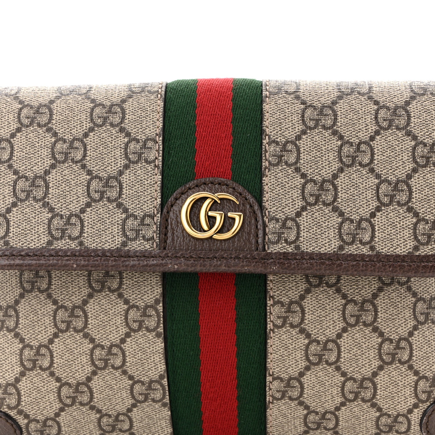 Gucci GG Supreme Monogram Web Small Ophidia Belt Bag Brown 8 of 11