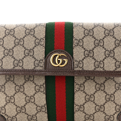 Gucci GG Supreme Monogram Web Small Ophidia Belt Bag Brown 8 of 11