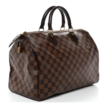 Louis Vuitton Damier Ebene Speedy 35 3 of 10