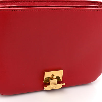 Celine Shiny Calfskin Small C Bag Red 13 of 14