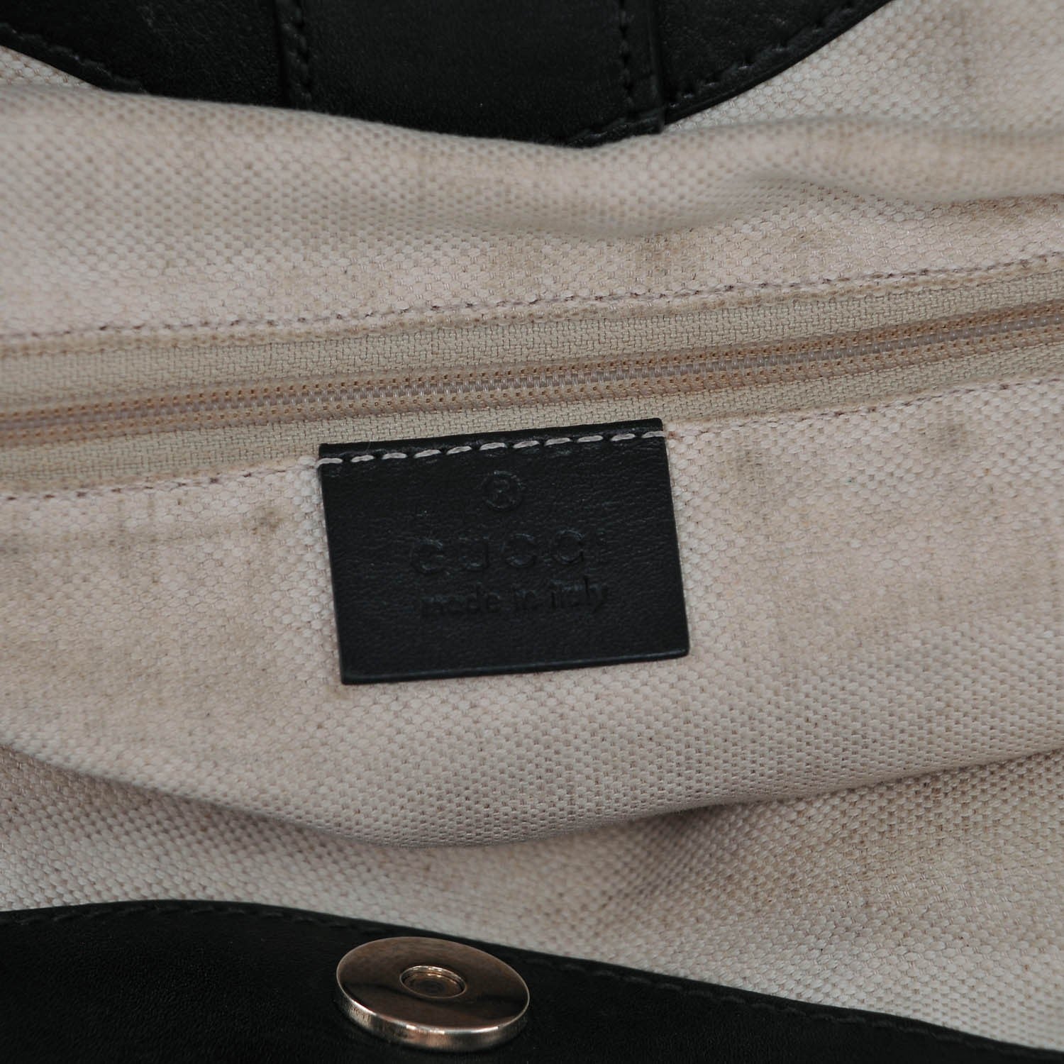 Gucci Monogram Medium Sukey Tote Black 6 of 6