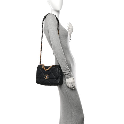 Chanel Lambskin Quilted Medium Chanel 19 Flap Black 3 of 10