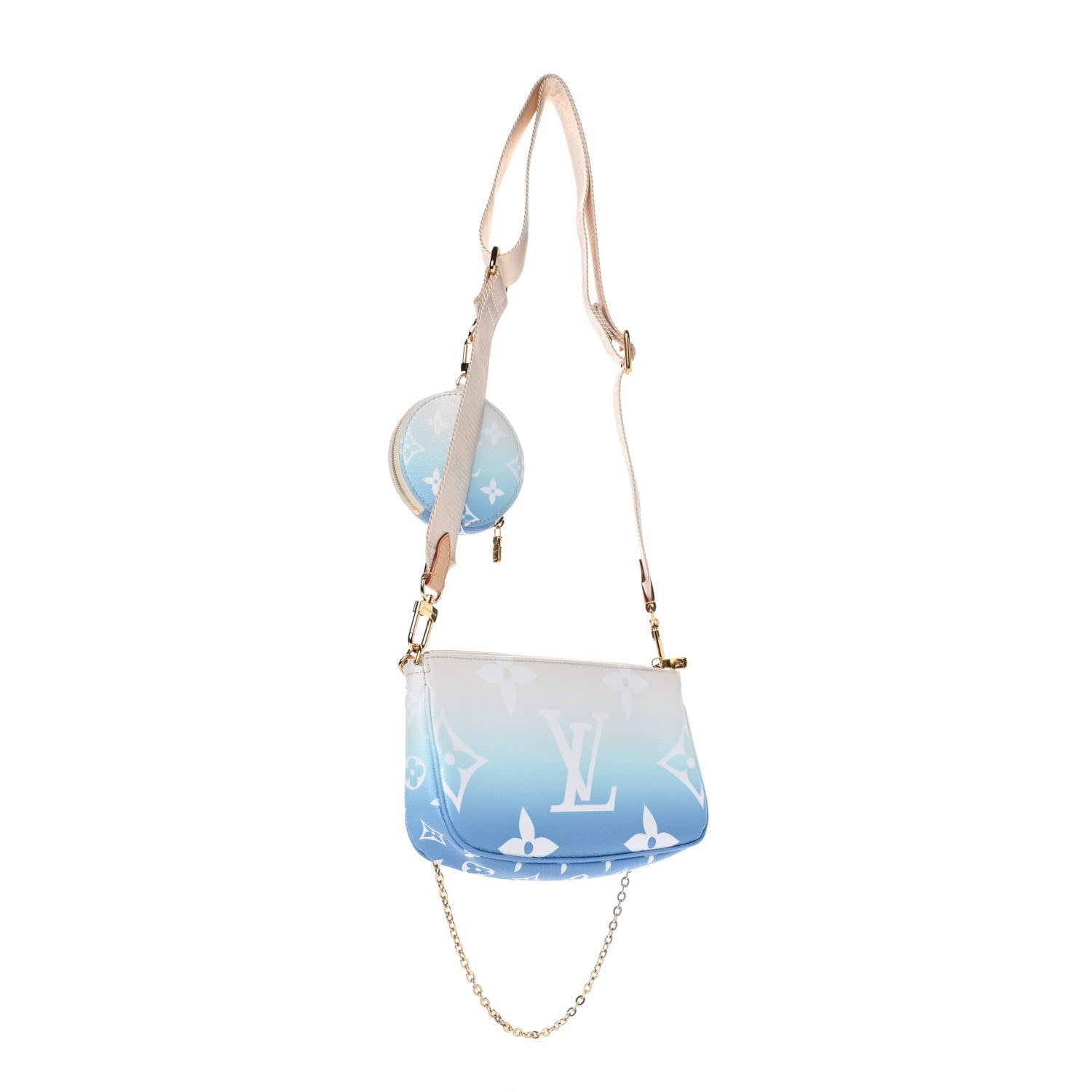 Louis Vuitton Monogram Giant By The Pool Multi Pochette Accessories Blue 3 of 11