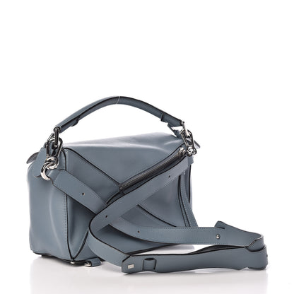 Loewe Calfskin Small Puzzle Bag Stone Blue 4 of 10