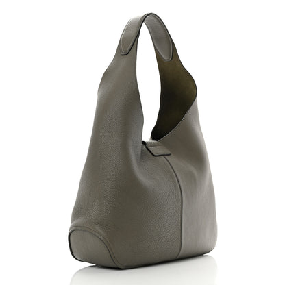Salvatore Ferragamo Calfskin Margot Hobo Grey 4 of 12