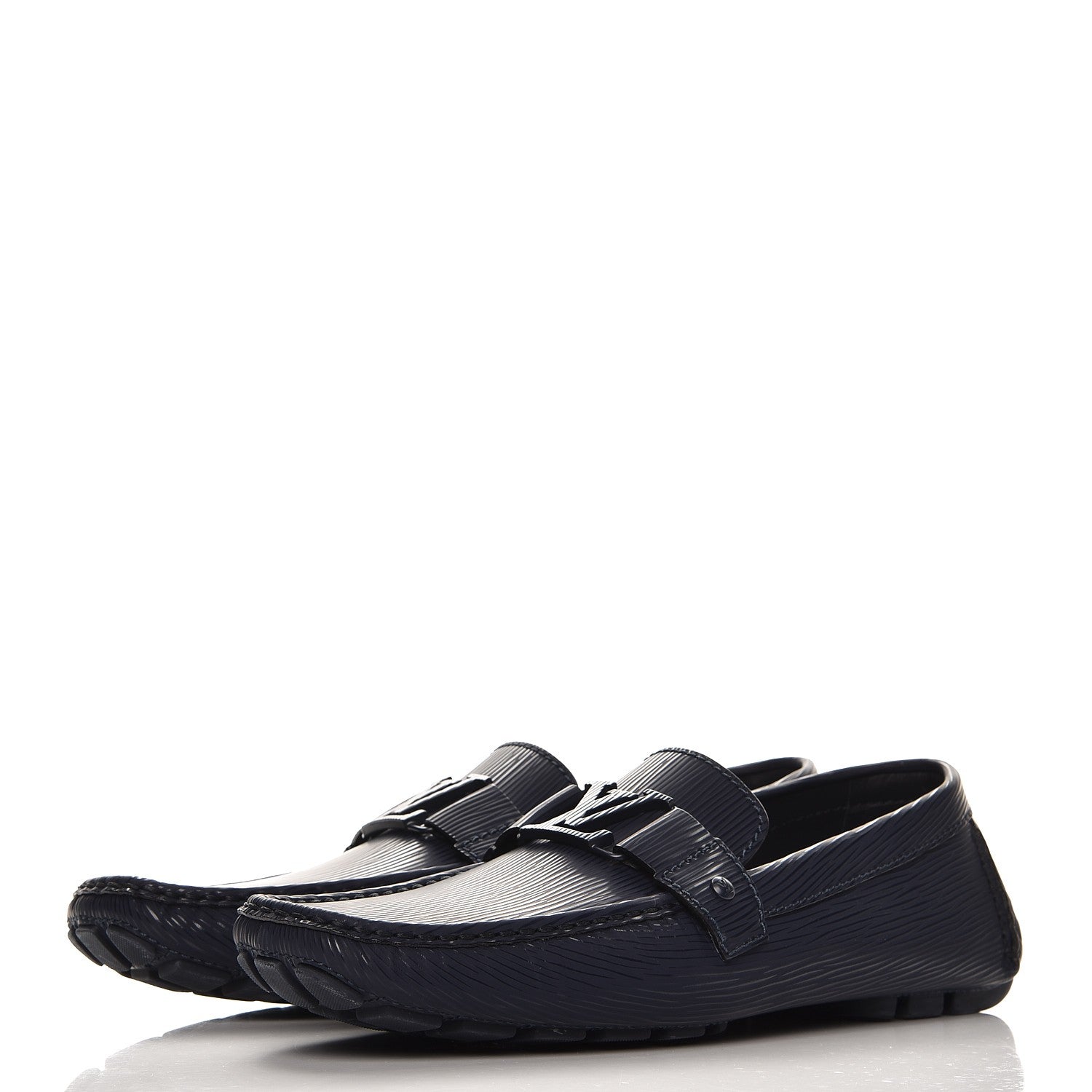 Louis Vuitton Epi Monte Carlo Moccasin Loafers 12 Indigo 3 of 11