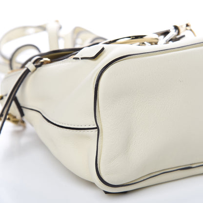 Chloe Suede Calfskin Mini Faye Backpack Off White 9 of 13