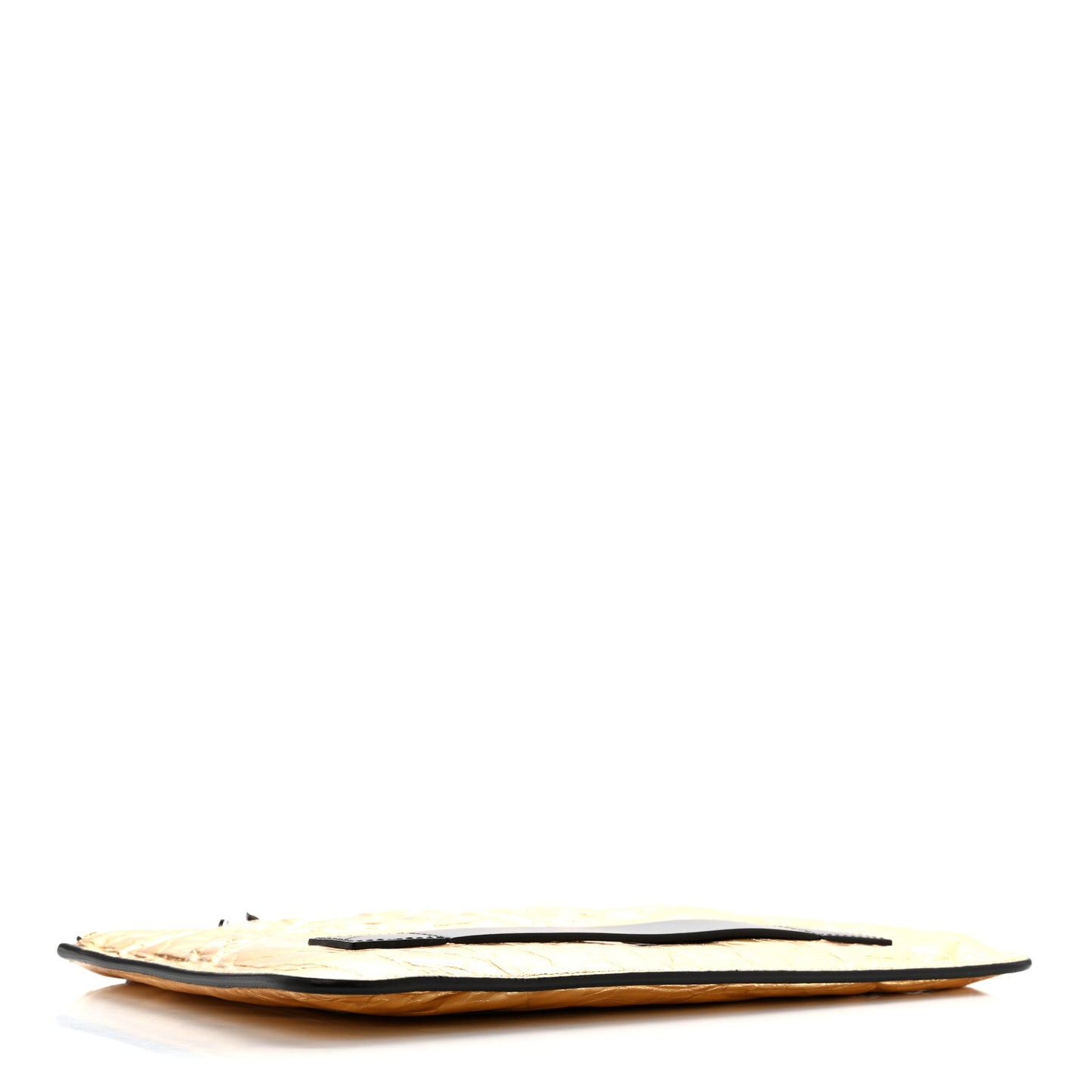 Metallic Lambskin Medium Je Ne Suis Pas En Solde Pouch Clutch Gold
