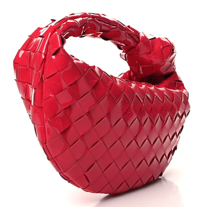 Bottega Veneta Patent Nappa Intrecciato Mini Jodie Candy Stripe 3 of 11