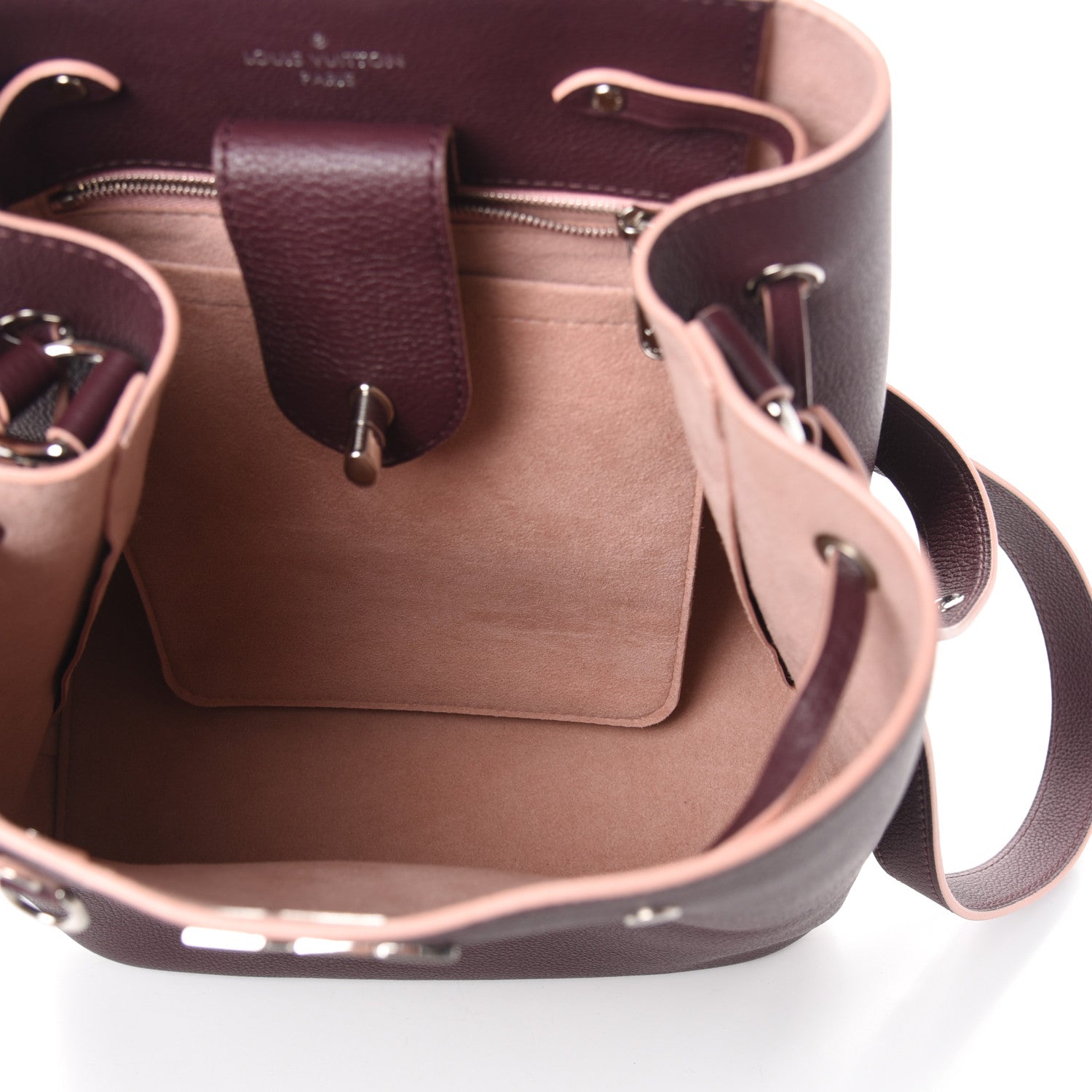 Louis Vuitton Calfskin Lockme Bucket Prune 5 of 9