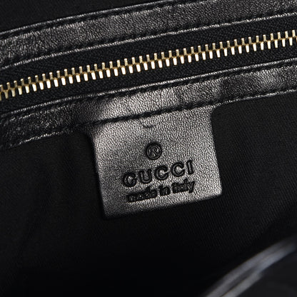 Gucci Calfskin Peggy Bamboo Top Handle Hobo Black 7 of 8