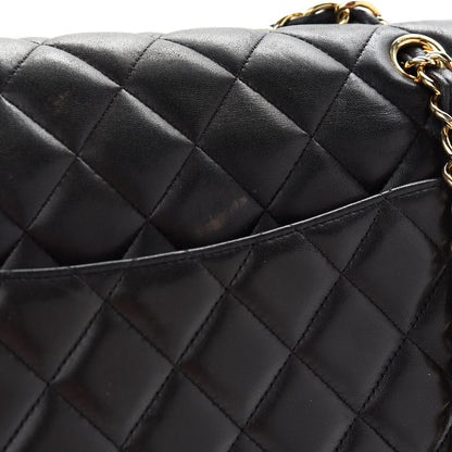 Chanel Lambskin Quilted Maxi Double Flap Black 11 of 12