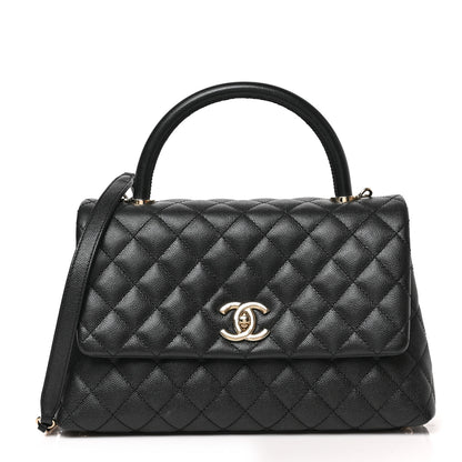 Chanel Caviar Quilted Small Coco Handle Flap Black 1 of 8