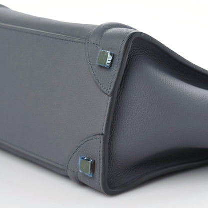 Celine Baby Drummed Calfskin Micro Luggage Kohl 10 of 11