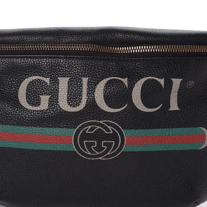 Gucci Grained Calfskin Logo Belt Bag Black 10 of 10