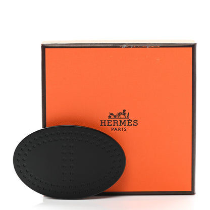 Hermes Aluminium Perforated Chaine d'Ancre Hair Clip Black 5 of 5