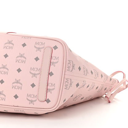 MCM Visetos Medium Liz Reversible Shopper Tote Powder Pink 14 of 16