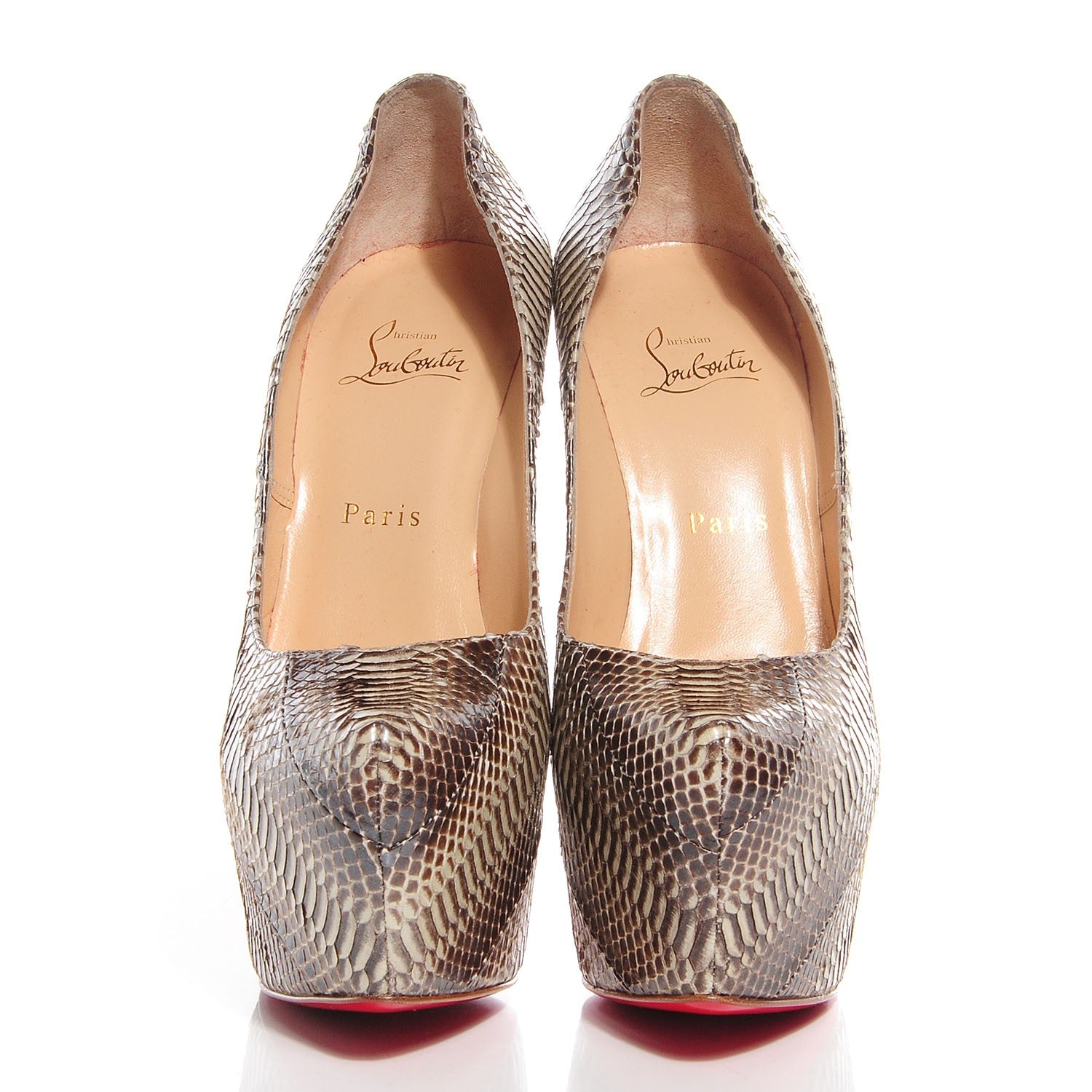 Christian Louboutin Ayers Daffodile 160 Pumps 39 Stone 2 of 7