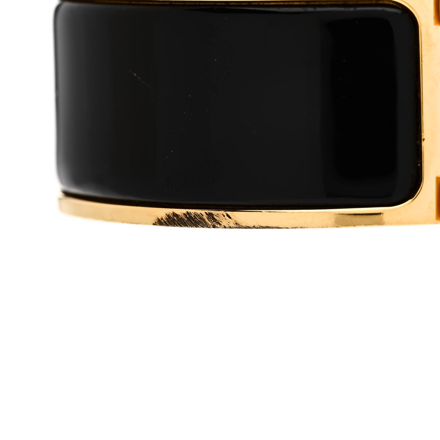 Hermes Enamel Wide Clic Clac H Bracelet GM Black 5 of 6
