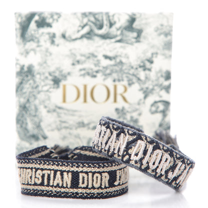Christian Dior Woven Cotton J'Adior Friendship Bracelet Set 4 of 4