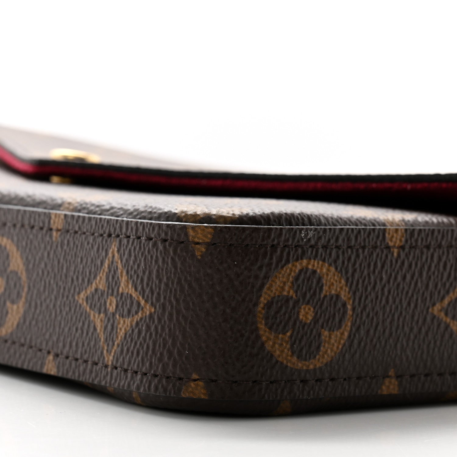 Louis Vuitton Monogram Pochette Felicie Chain Wallet Fuchsia 10 of 11