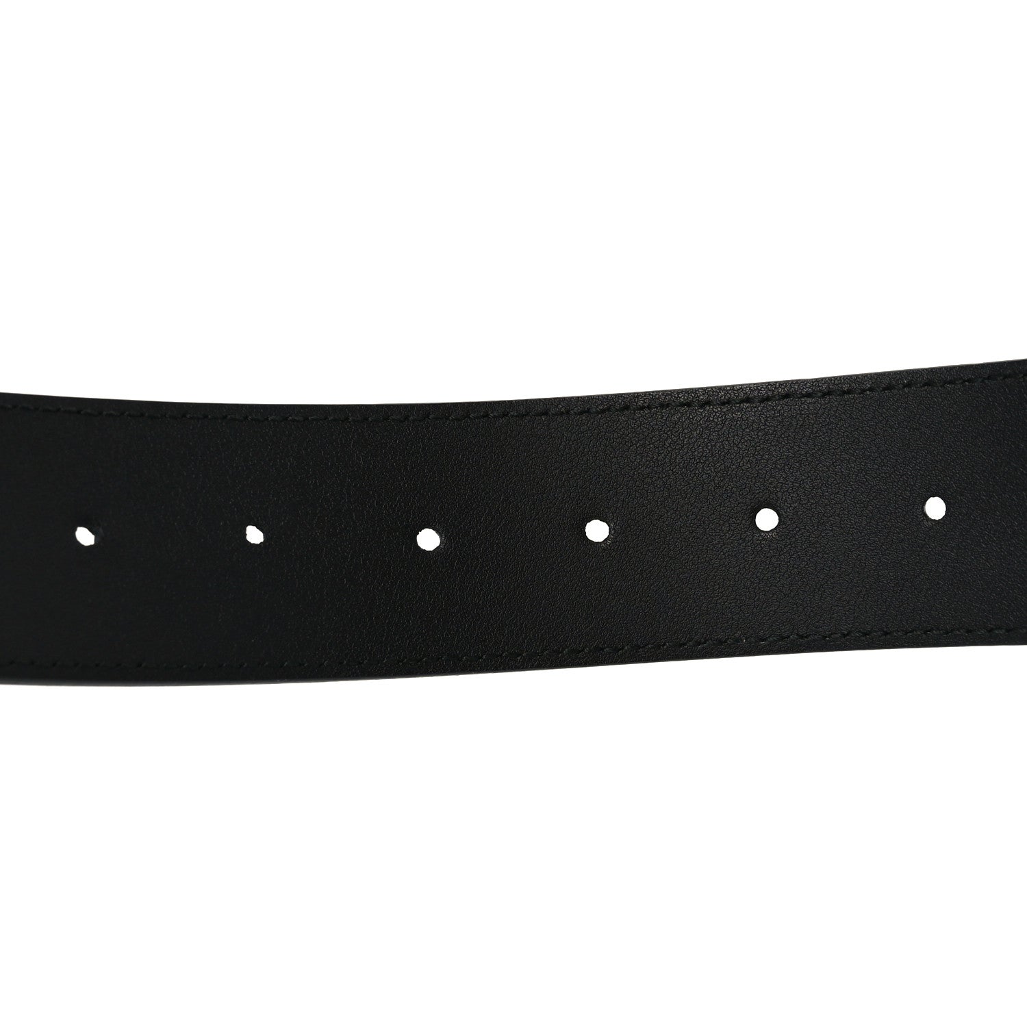 Gucci Moon Calfskin Pearl Double G 40mm Belt 80 32 Black Cream 3 of 4