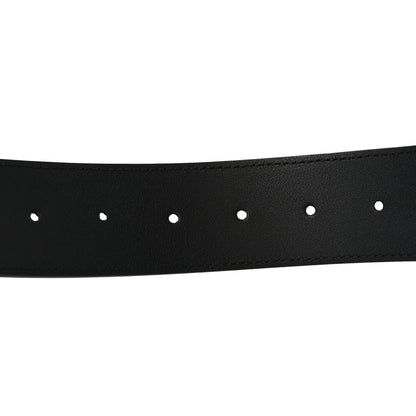 Gucci Moon Calfskin Pearl Double G 40mm Belt 80 32 Black Cream 3 of 4