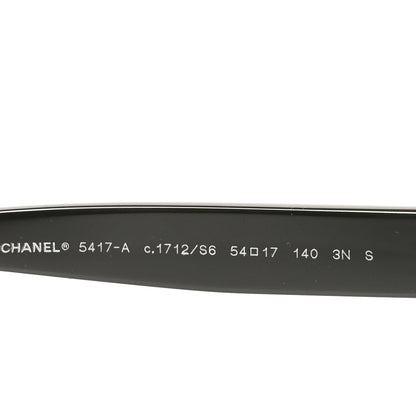 Chanel Acetate Polarized Square Sunglasses 5417-A Black 5 of 7