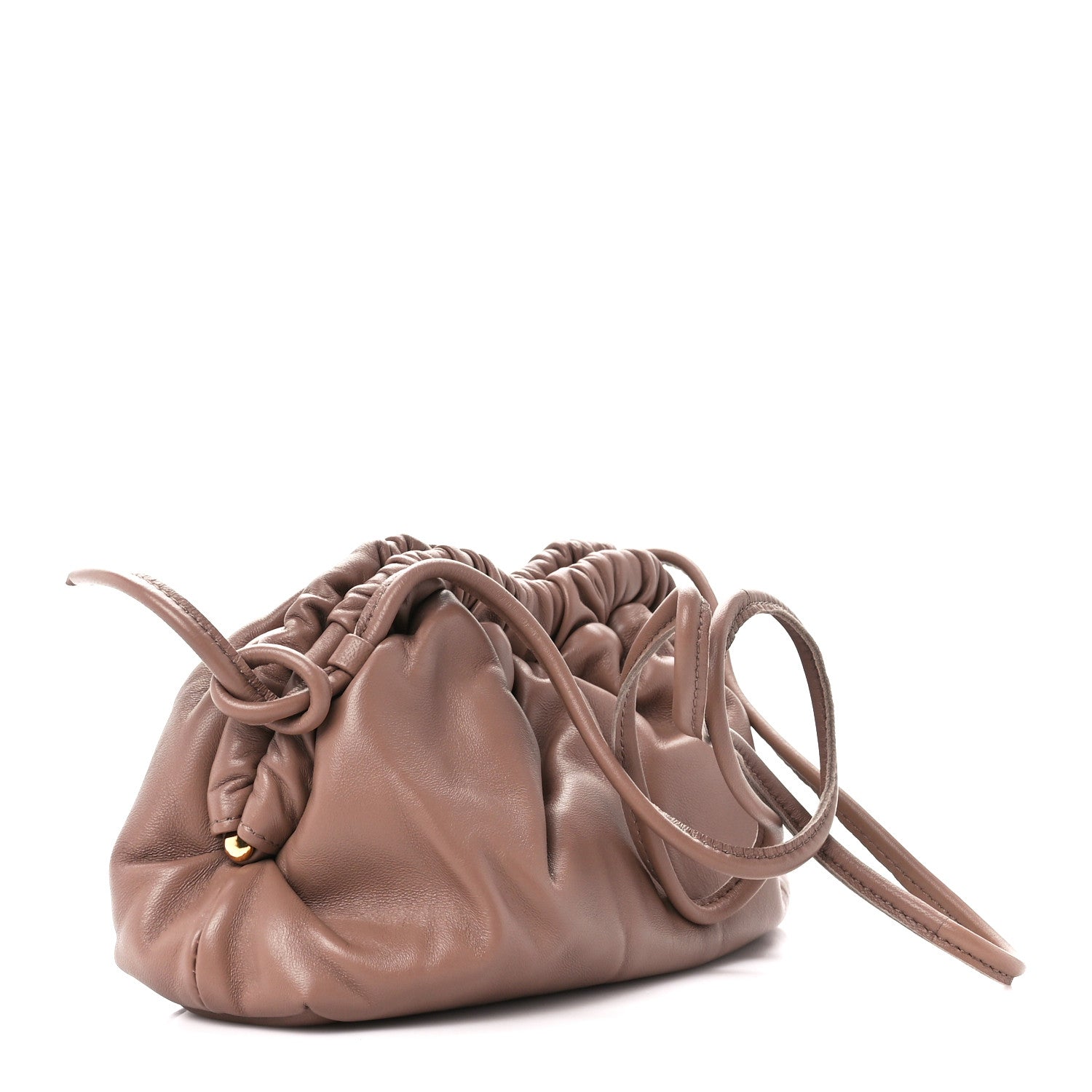 Mansur Gavriel Lambskin Cloud Mini Clutch Biscotto 3 of 10