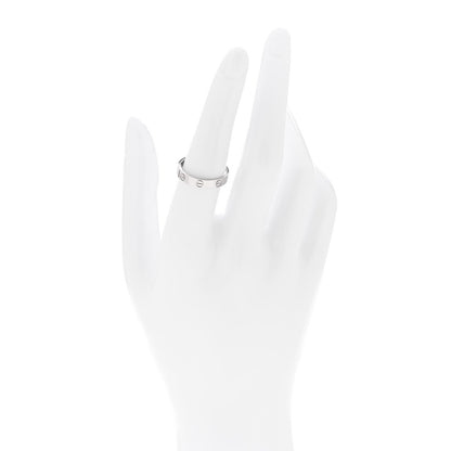 Cartier 18K White Gold 3.5mm LOVE Wedding Band Ring 54 7 2 of 5