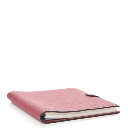 Hermes Togo Ulysse MM Notebook Cover Rouge Grenat 4 of 7