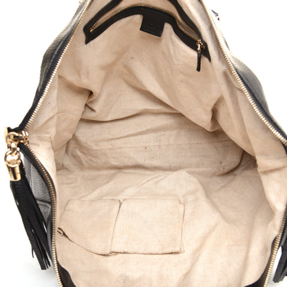 Gucci Pebbled Calfskin Large Soho Top Handle Bag Black 5 of 10