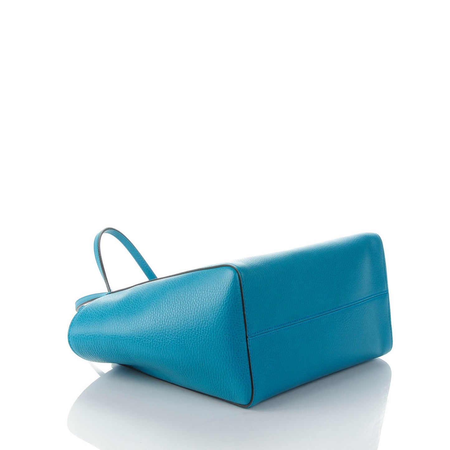 Dollar Calfskin Small Swing Tote Deep Cobalt