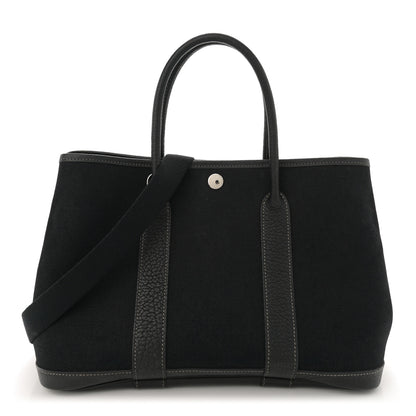Hermes Buffle Skipper Toile Garden Party 30 TPM  Black 1 of 12