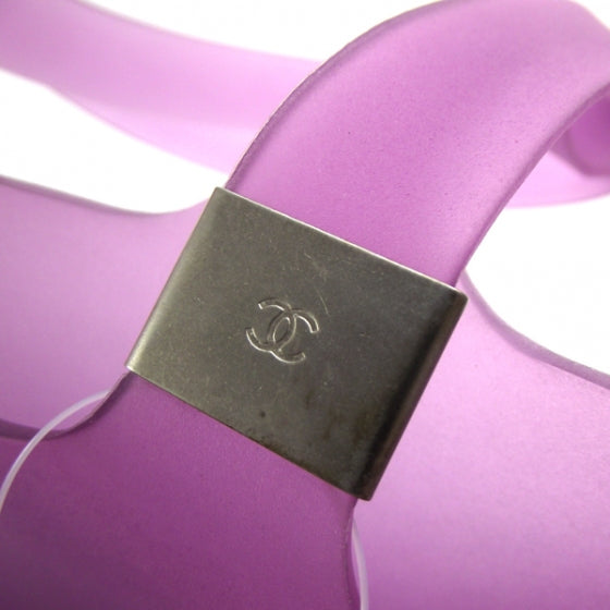 Chanel Jelly Rubber Tote Purple 8 of 8