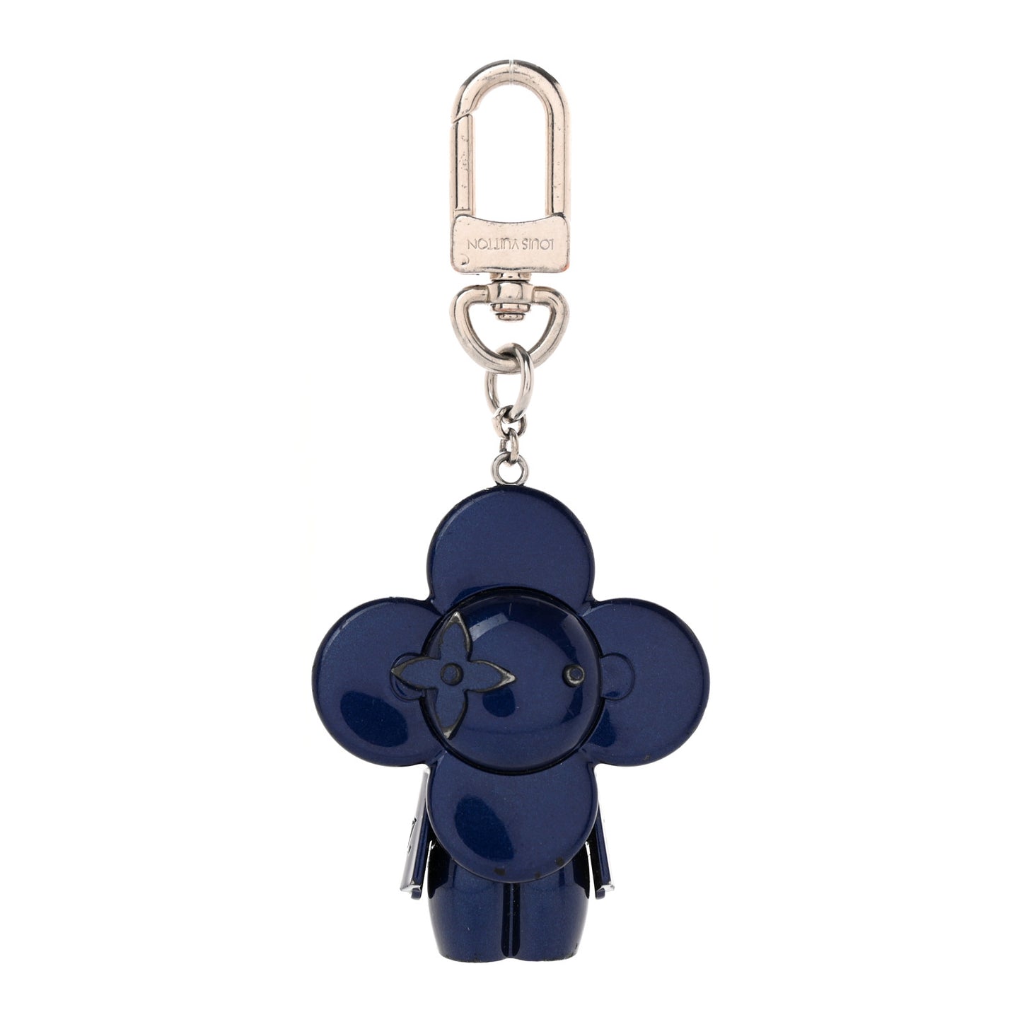 Metal Vivienne Bag Charm Key Holder Blue Marine