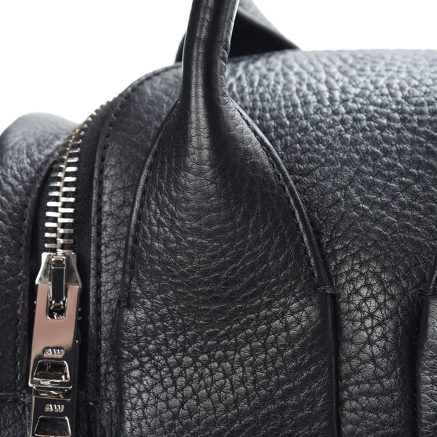 Alexander Wang Pebbled Lambskin Mini Rockie Black Rhodium Hardware 20 of 20