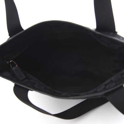 Gucci Nylon Calfskin Large Tote Black 5 of 12