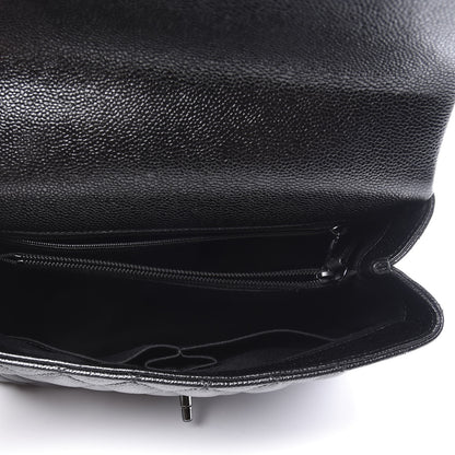 Chanel Caviar Quilted Small Coco Handle Flap So Black 4 of 10