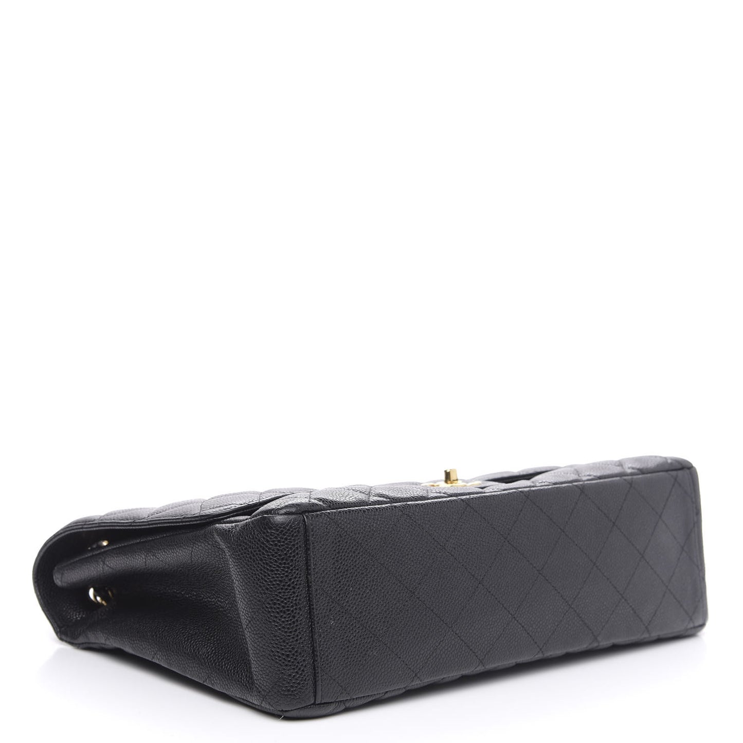 Caviar Quilted Maxi Single Flap Black