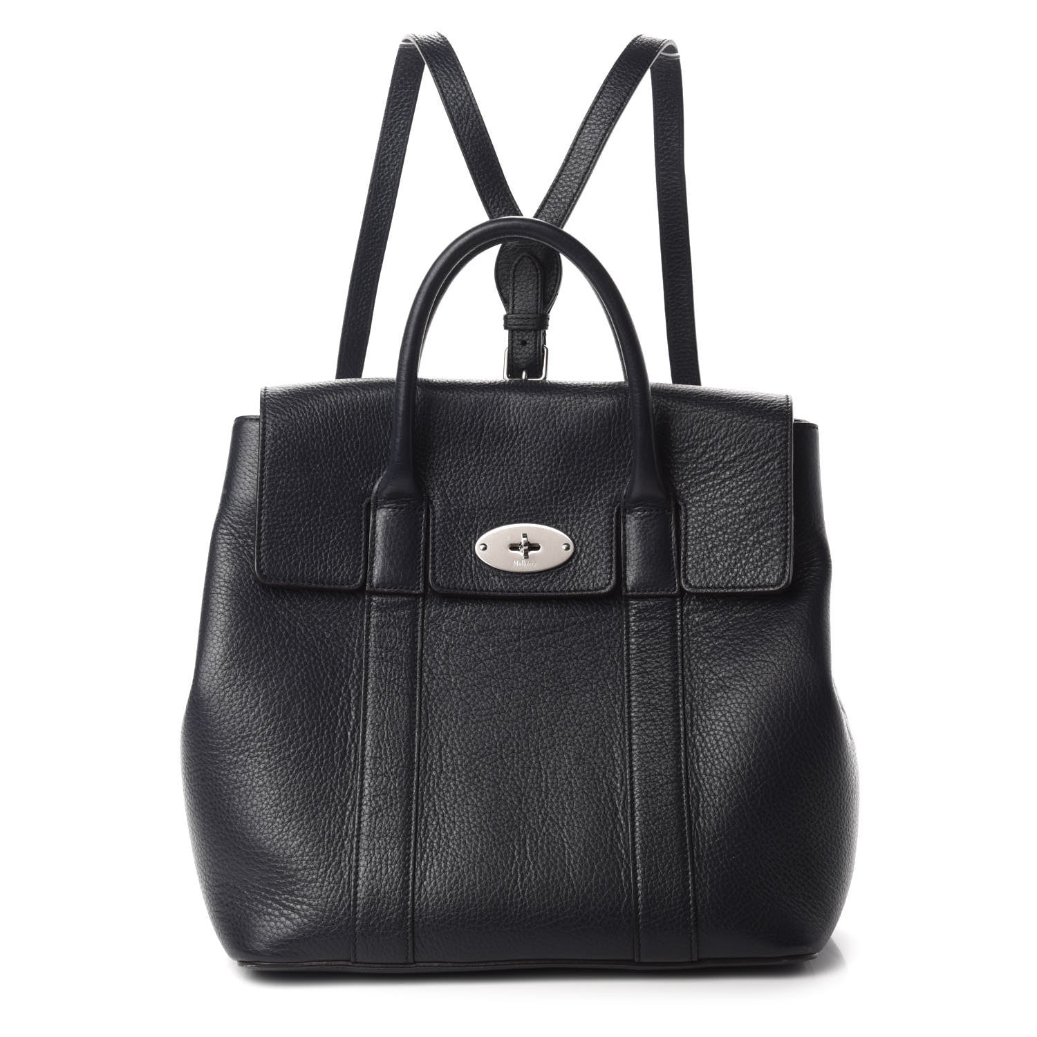 Mulberry Classic Grain Calfskin Small Bayswater Backpack Midnight Blue 1 of 11