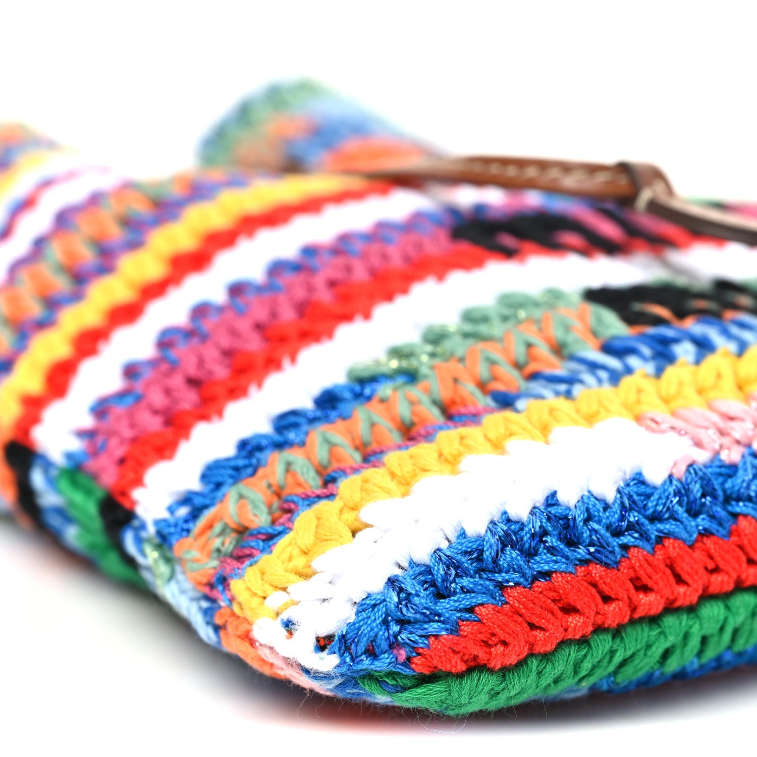 Miu Miu Fabric Crochet Drawstring Pouch Multicolor 9 of 10