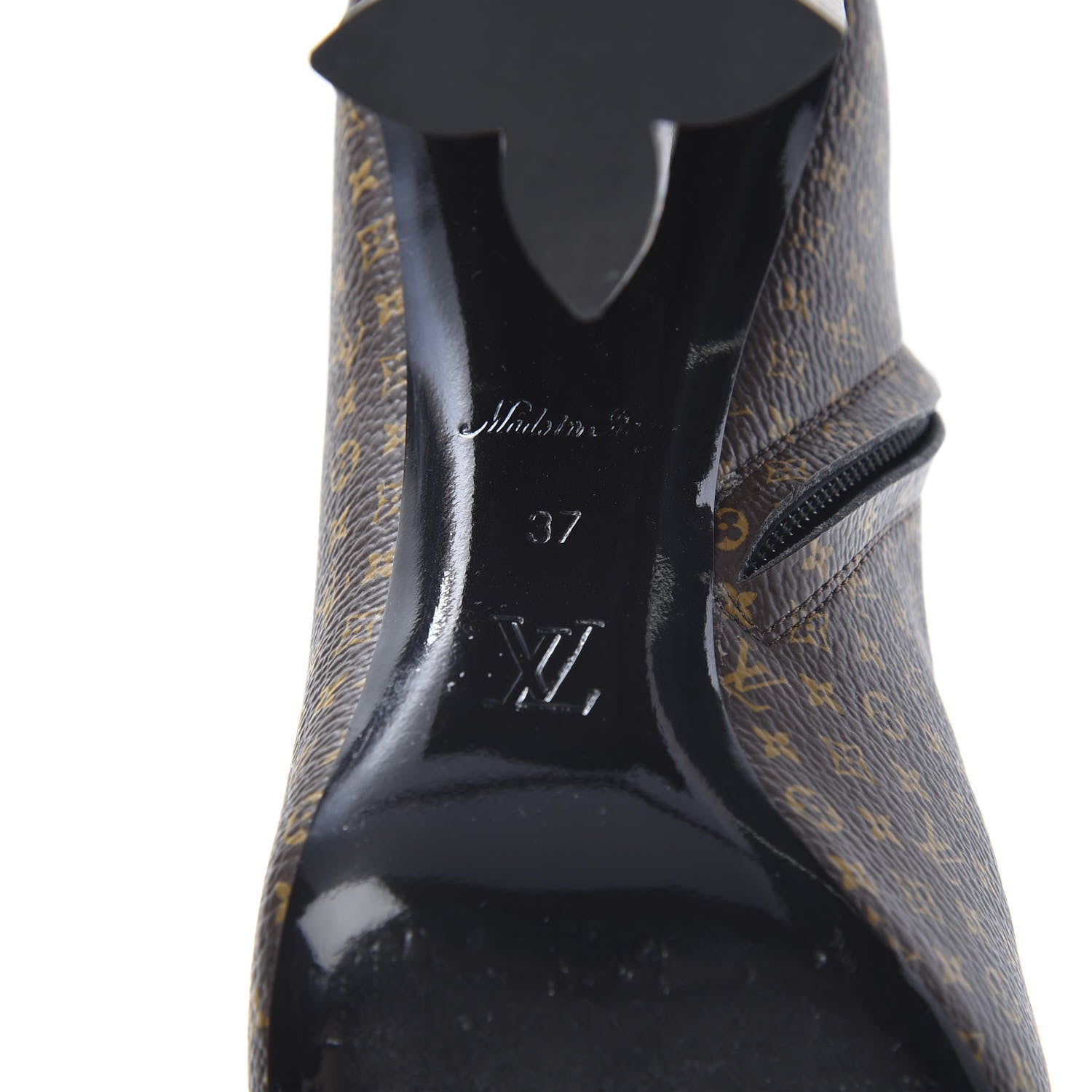 Louis Vuitton Nano Monogram Silhouette Ankle Boots 37 6 of 11