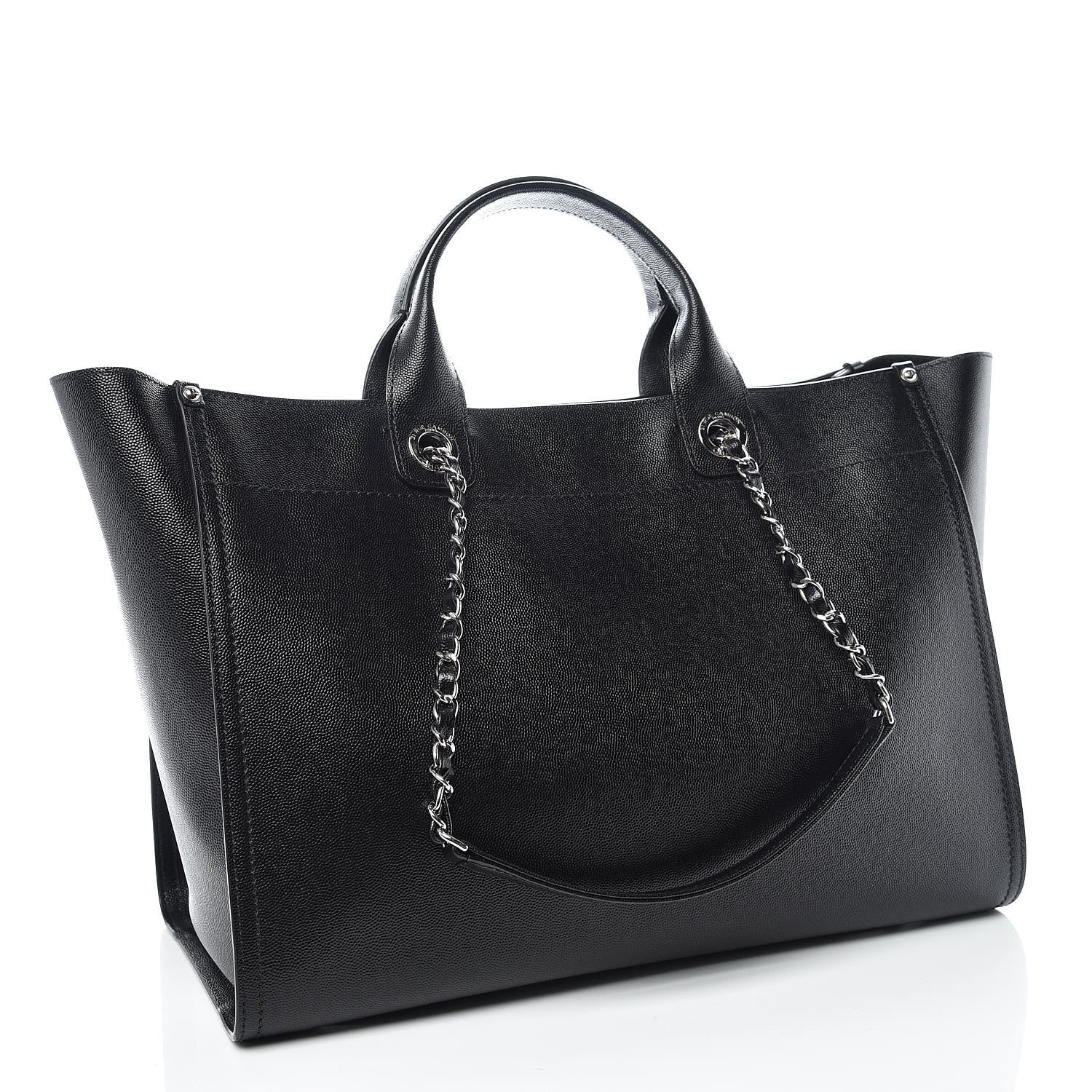 Chanel Caviar Medium Studded Deauville Tote Black 3 of 9