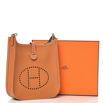 Hermes Taurillon Clemence Amazone Evelyne TPM Gold Cuivre 9 of 9