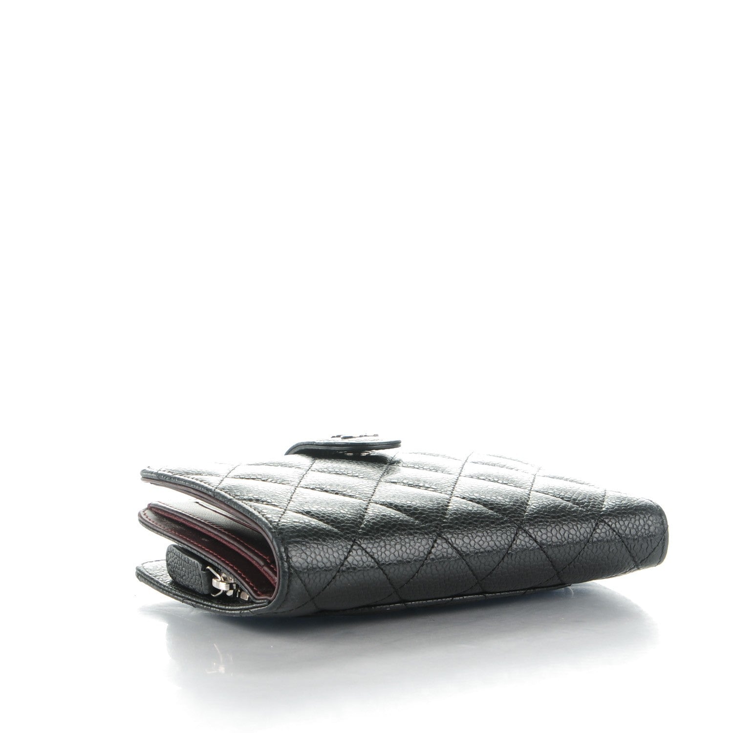 Chanel Caviar Quilted Zipped Pocket Wallet Black 4 of 8