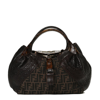 Fendi Zucca Nappa Nuvolata Vitello Tortuga Spy Tobacco Moro 1 of 17